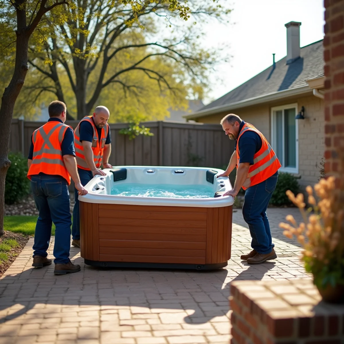 Junk Boxx Hot tub removal in Tulsa